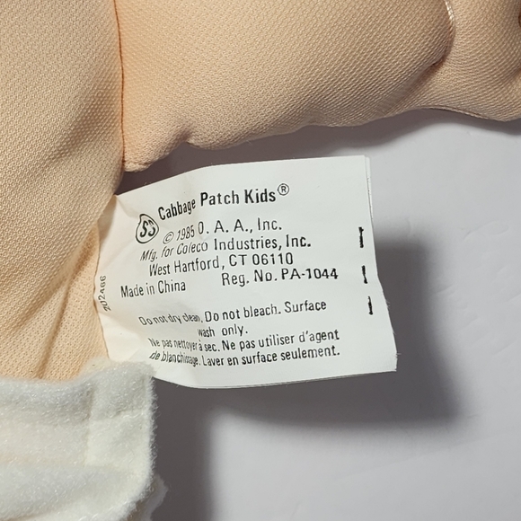 Vtg 1980's Cabbage Patch Kids Freckle Freckled Face Baby Doll Blue Sweater - Picture 10 of 11